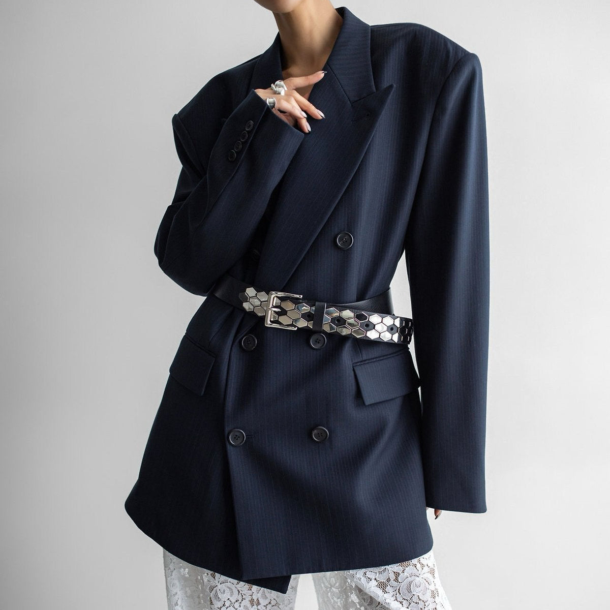 The Sculpted Wrap Blazer