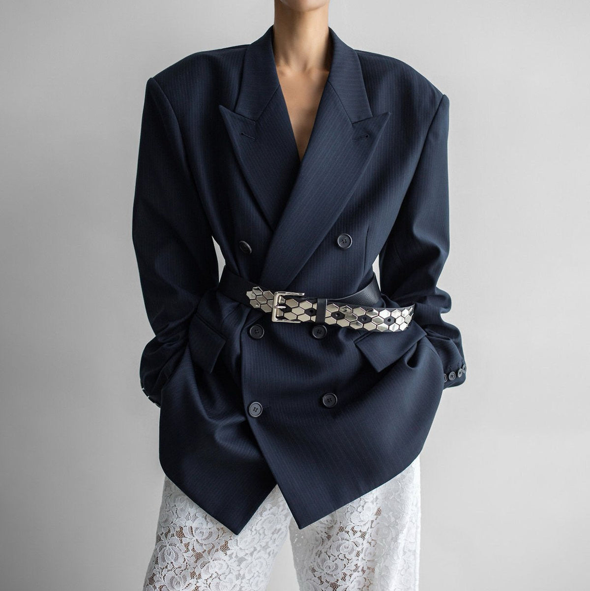 The Sculpted Wrap Blazer