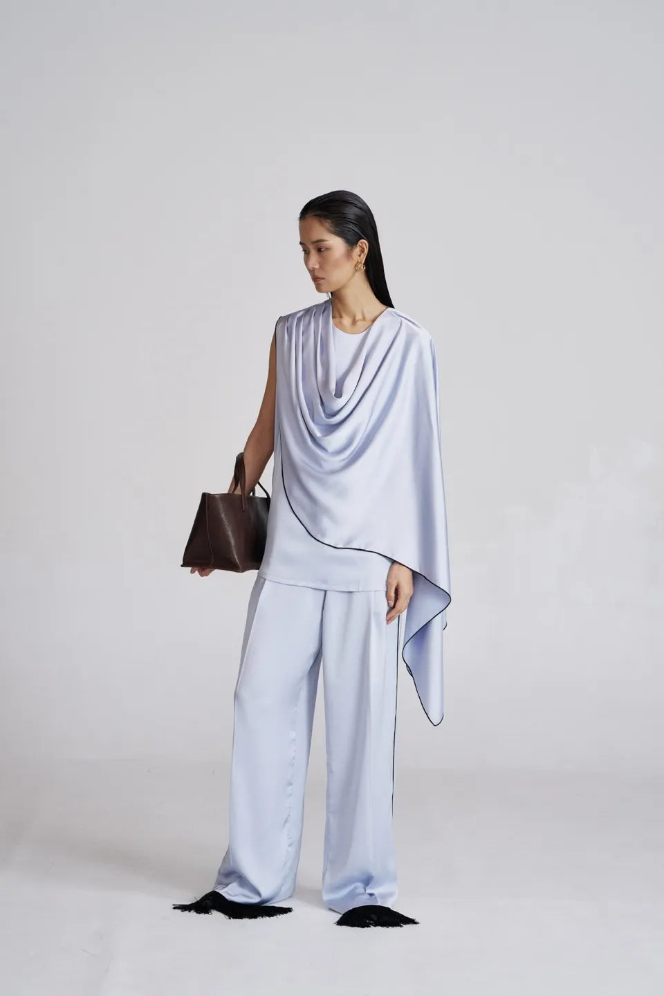 The Skyblue Satin Shirt