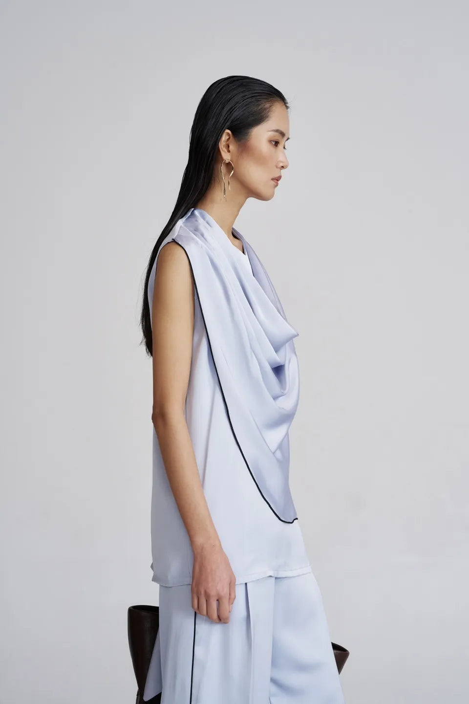 The Skyblue Satin Shirt